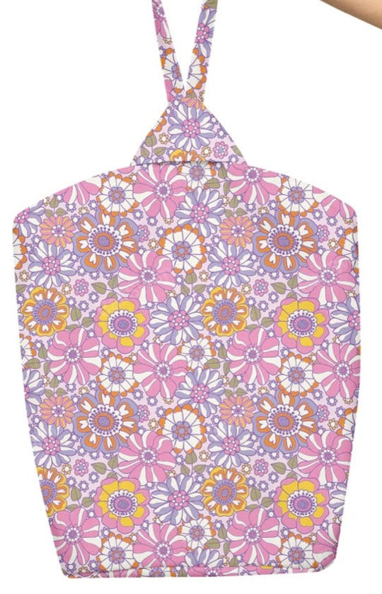 PINK GARDEN SMALL BEACH TOTE - Stocking more soon!
