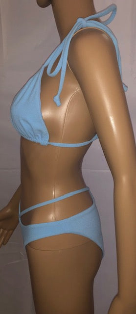 THE LANA - TIE SHOULDER PANTELLERIA SUSTAINABLE ♻ TOP IN "WATERFALL"