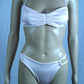 THE BEQUIA - RUCHED BANDEAU SHIMMER TOP
