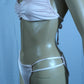 THE BEQUIA - RUCHED BANDEAU SHIMMER TOP